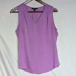 V-Neck Sleeveless Blouse Pink/Purple  Small Banana Republic